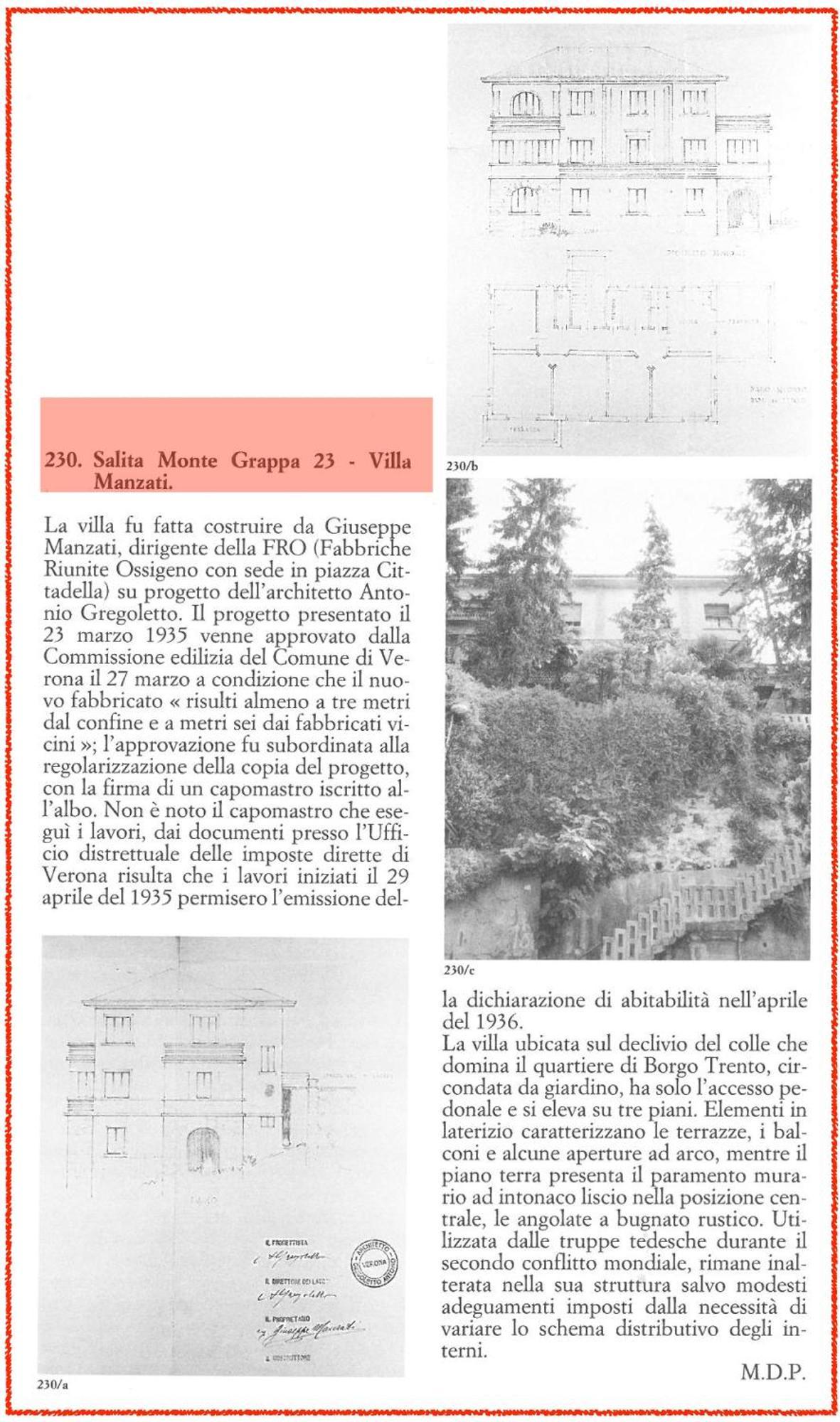 Villa Manzati Verona Eksteriør billede
